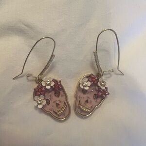 Halloween earrings - skeleton- Dia de los muertos